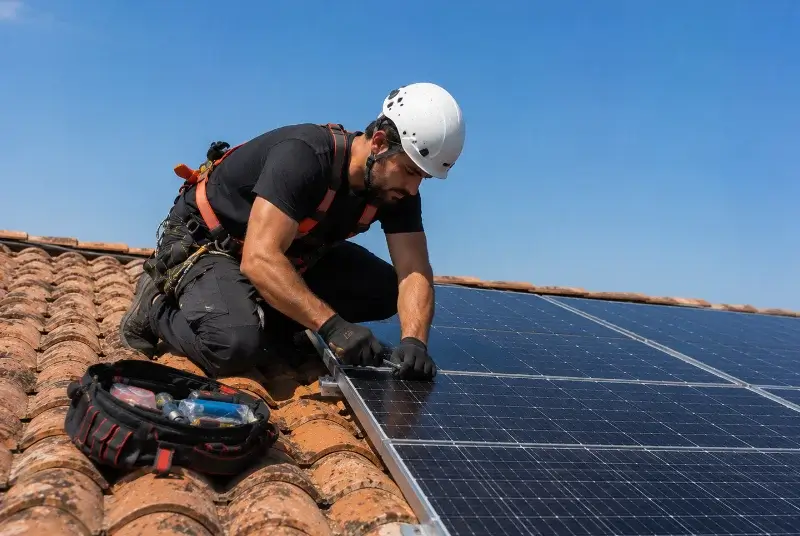 Maintenance et monitoring de panneaux solaires à la Douze